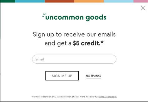 The best discount you can get in Get 20% Off on Uncommon Goods Products With These Uncommon Goods Reseller Discount Codes is 55% OFF. However, be aware of the expiration date of the Coupon Codes. Don't miss out! 90%. OFF. CODE Don't Miss the Opportunity To Save 90%. Expires: Feb 15, 2024 29 used Get Code.